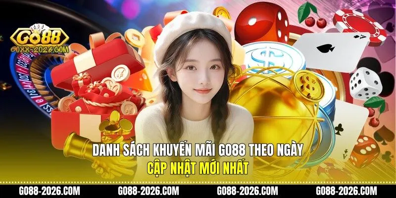 Danh sách khuyến mãi Go88 theo ngày, cập nhật mới nhất